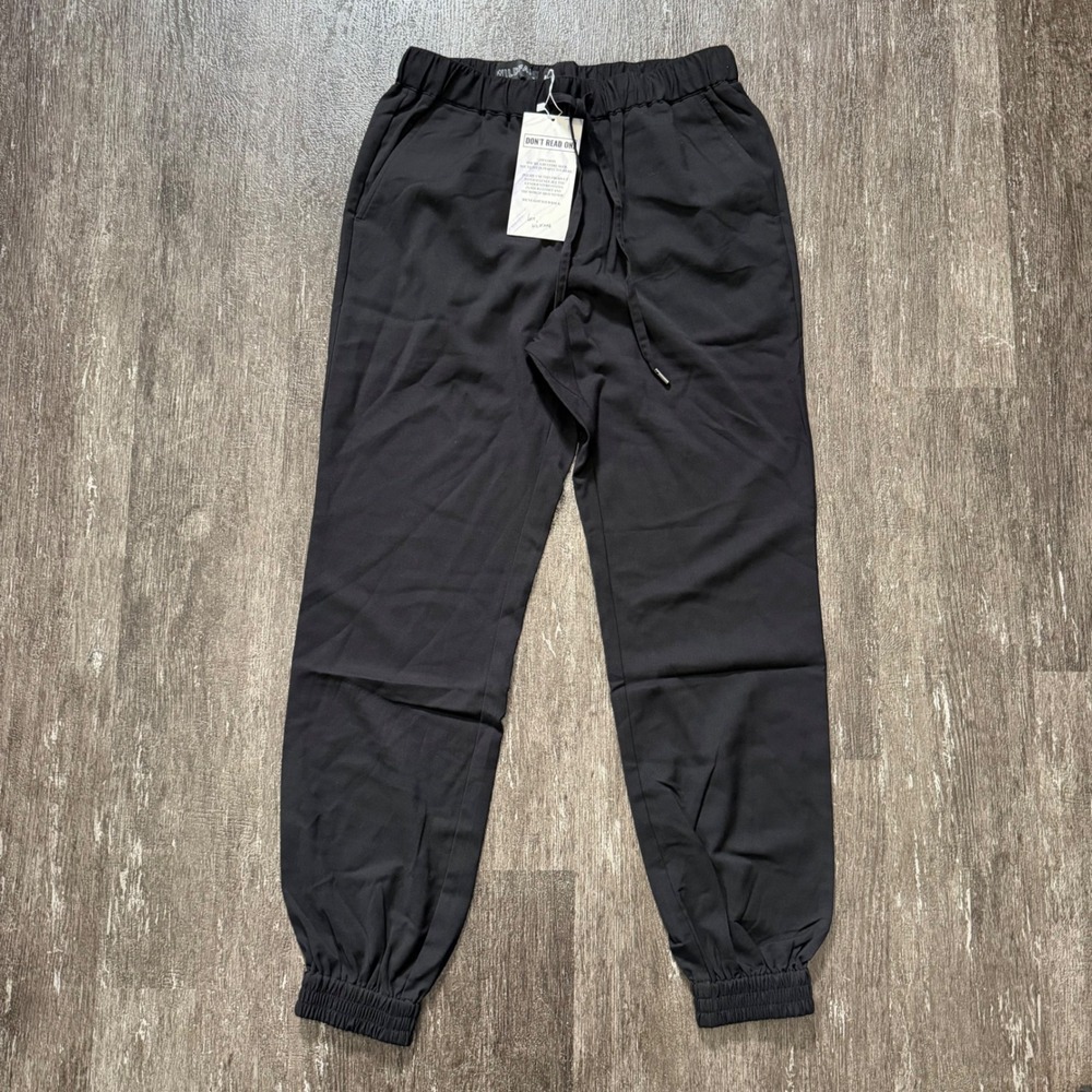 WILDFANG Black Jogger Pants Women's XS Elastic Waist Drawstring Casual Comfort